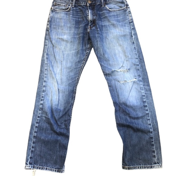 Men's Levi’s 514 High Rise Mom Straight Leg Jeans Ripped/Distressed - Picture 1 of 11